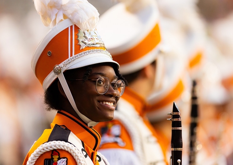 University of Tennessee band student.